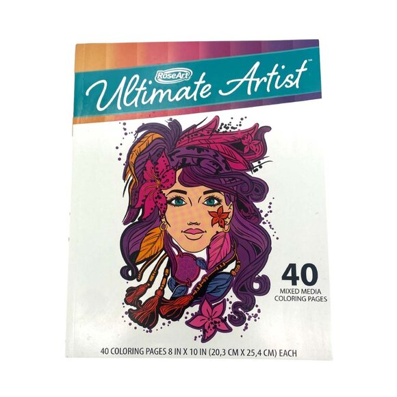 Rose Art Ultimate Artist Colouring Book for Adults - Picture 1 of 7